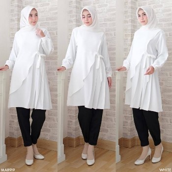 Baju Tunik Putih Ayda